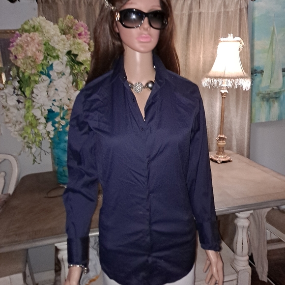 Zara button up top, size m , stretch, new with tags - Picture 7 of 10